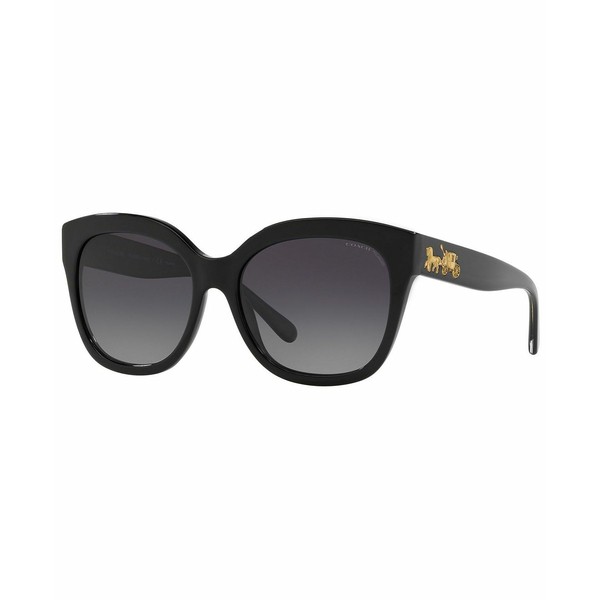 コーチ レディース サングラス＆アイウェア アクセサリー Polarized Sunglasses, HC8264 56 L1083 BLACK/POLAR Gray Gradient