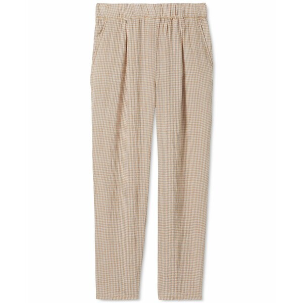 エイリーンフィッシャー レディース カジュアルパンツ ボトムス Women's Organic Linen Tapered Ankle Pants Pebble