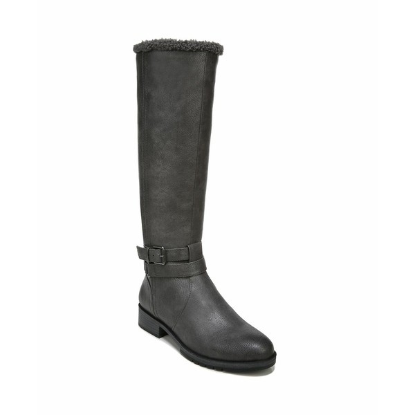 ナチュライザー レディース ブーツ＆レインブーツ シューズ Garrison Cozy Wide Calf High Shaft Boots Grey Wide Calf Faux Leather