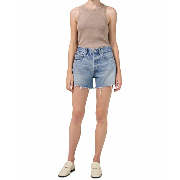 シチズンズ オブ ヒューマニティ レディース カジュアルパンツ ボトムス Annabelle Cotton Frayed Denim Shorts Bristol