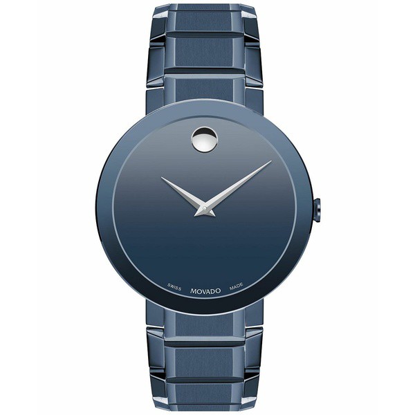 モバド メンズ 腕時計 アクセサリー Men's Swiss Sapphire Blue PVD Bracelet Watch 39mm Blue