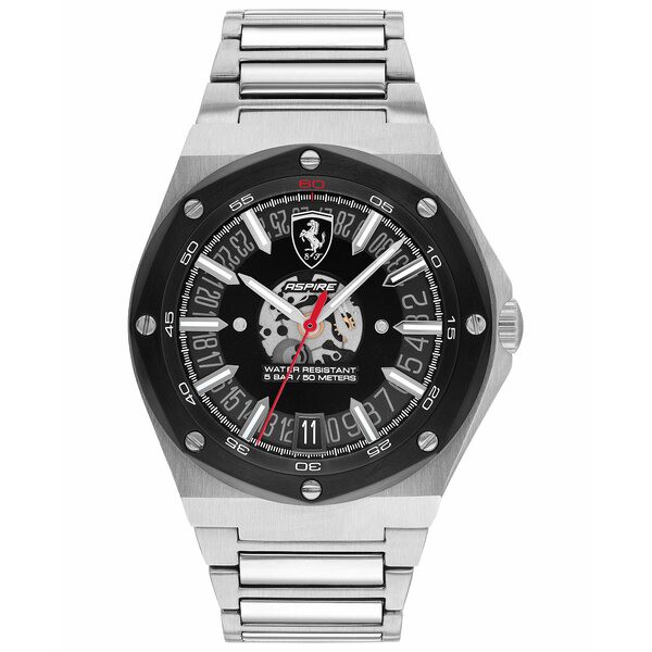 フェラーリ メンズ 腕時計 アクセサリー Men's Aspire Stainless Steel Bracelet Watch 42mm Stainless Steel