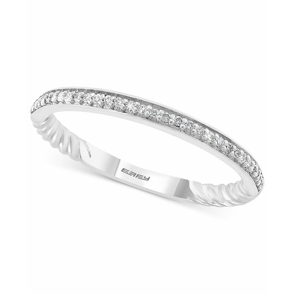 エフィー コレクション レディース リング アクセサリー EFFY® Diamond Band (1/10 ct. t.w.) in Sterling Silver Sterling Silver