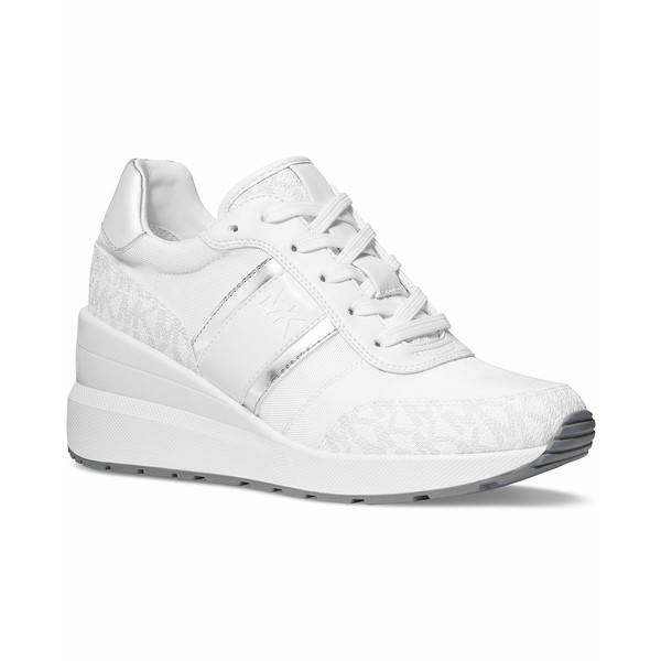 マイケルコース レディース スニーカー シューズ Women's Mabel Trainer Lace-Up Sneakers Bright White