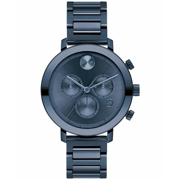 モバド メンズ 腕時計 アクセサリー Men's Bold Evolution Swiss Chronograph Blue Stainless Steel Bracelet Watch 38mm Blue