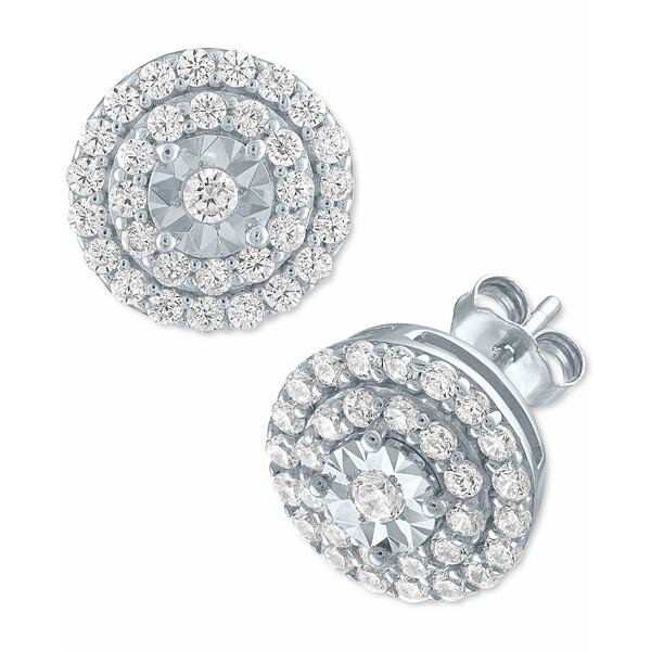 フォーエバー グロウン ダイヤモンズ レディース ピアス＆イヤリング アクセサリー Lab-Created Diamond Cluster Stud Earrings (3/4 ct