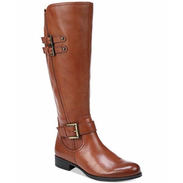 ナチュライザー レディース ブーツ＆レインブーツ シューズ Jessie Wide Calf Riding Boots Banana Bread