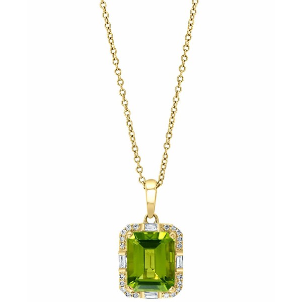 エフィー コレクション レディース ネックレス・チョーカー・ペンダントトップ アクセサリー EFFY® Peridot (3-1/3 ct. t.w.) & Diam