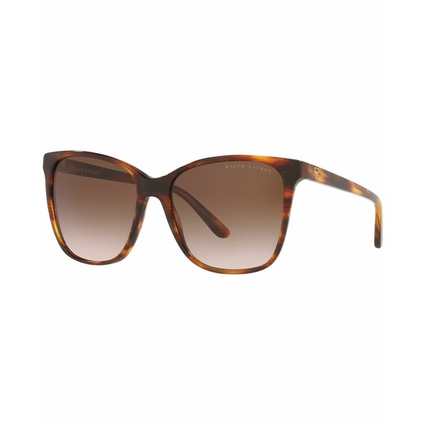 ラルフローレン レディース サングラス＆アイウェア アクセサリー Women's Sunglasses, RL8201 56 Shiny Striped Havana