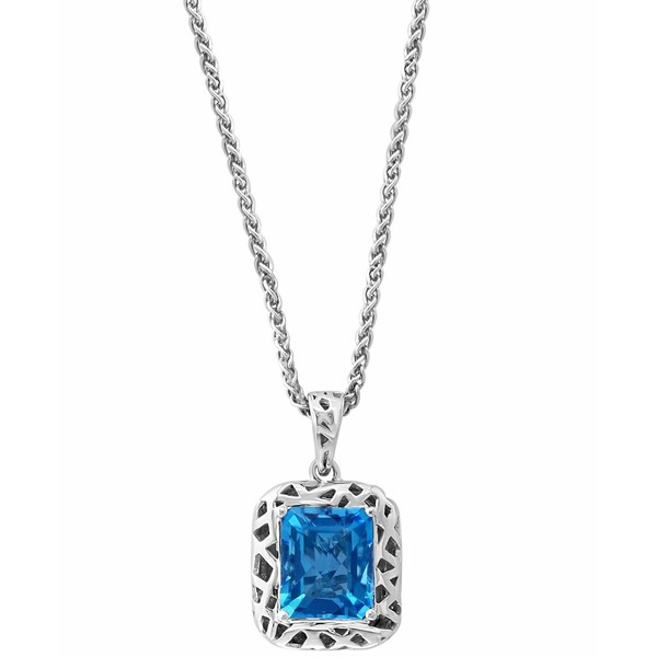 エフィー コレクション レディース ネックレス・チョーカー・ペンダントトップ アクセサリー EFFY® Blue Topaz Soliatire 18" Pendan