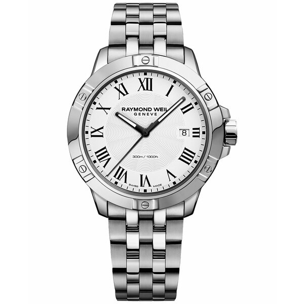 レイモンドウェイル メンズ 腕時計 アクセサリー Men's Swiss Tango Stainless Steel Bracelet Watch 41mm 8160-ST-00300 Silver