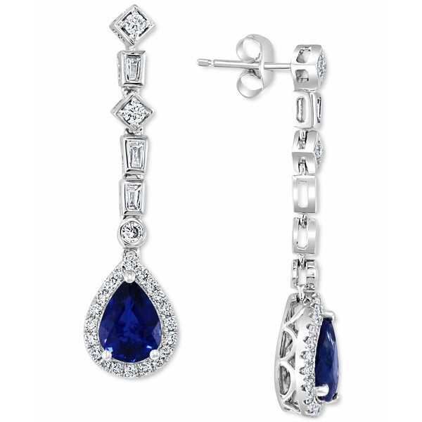 エフィー コレクション レディース ピアス＆イヤリング アクセサリー EFFY® Sapphire (2-1/10 ct. t.w.) & Diamond (5/8 ct. t.w.) D