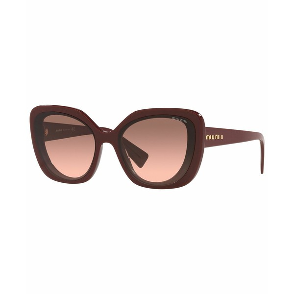 ミュウミュウ レディース サングラス＆アイウェア アクセサリー Women's Sunglasses, MU 06XS 59 Pink Bordeaux