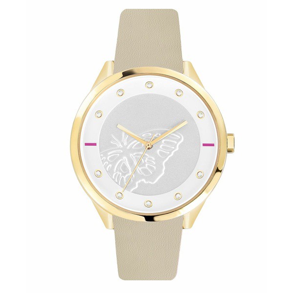 フルラ レディース 腕時計 アクセサリー Women's Metropolis Silver Dial Calfskin Leather Watch Beige