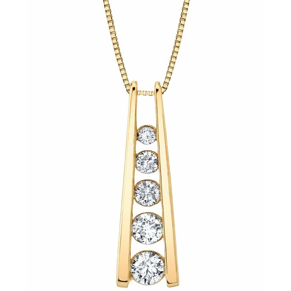 セイレーン レディース ネックレス・チョーカー・ペンダントトップ アクセサリー Diamond Graduated Ladder 18" Pendant Necklace (1/2 c