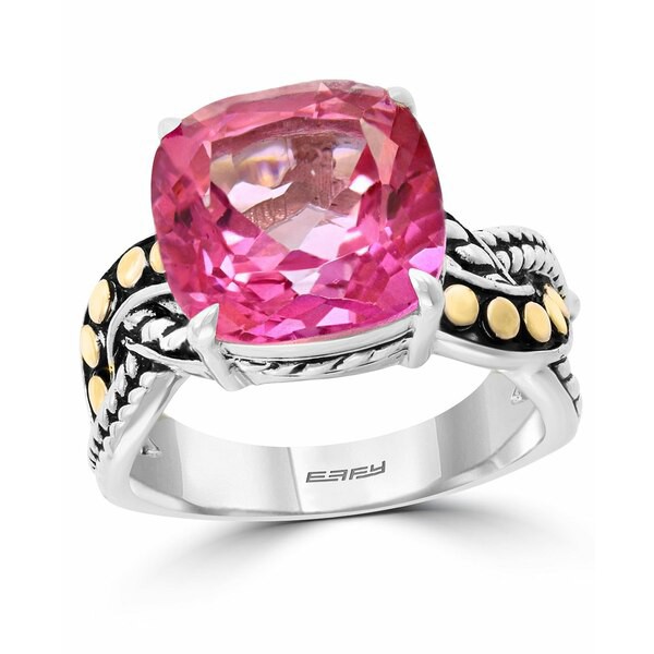 エフィー コレクション レディース リング アクセサリー EFFY® Pink Topaz Ring (8-1/3 ct. t.w.) in Sterling Silver & 18k Gold Pi