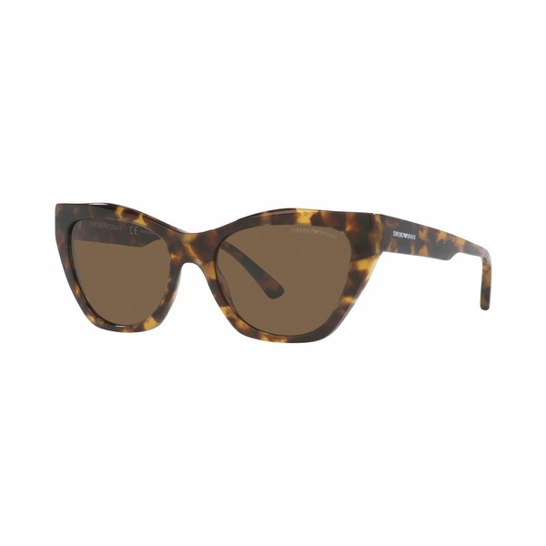 エンポリオ アルマーニ レディース サングラス＆アイウェア アクセサリー Women's Sunglasses, EA4176 54 Shiny Brown Havana