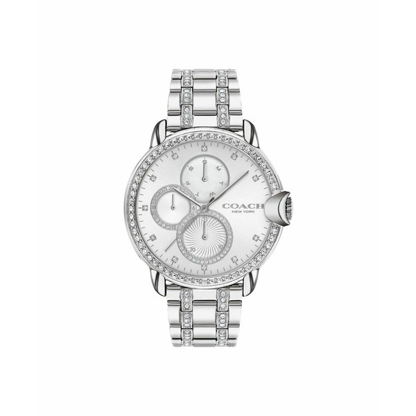 コーチ レディース 腕時計 アクセサリー Women's Arden Stainless Steel Bracelet Watch 38mm Stainless Steel