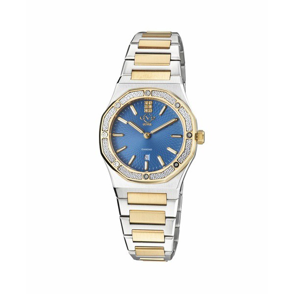 ジェビル レディース 腕時計 アクセサリー GV2 Women's Palmanova Gold-Tone Ion Plating Swiss Quartz Bracelet Watch 33mm Silver-Tone