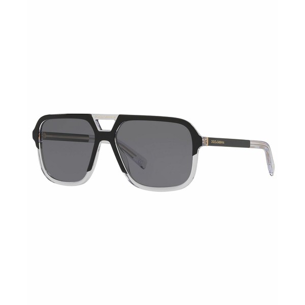 ドルチェ＆ガッバーナ メンズ サングラス・アイウェア アクセサリー Polarized Sunglasses, DG4354 58 MATTE BLACK/POLAR GREY