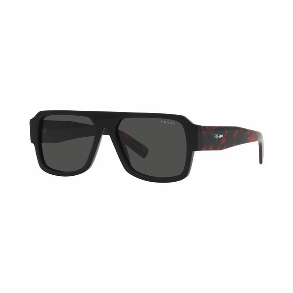 プラダ メンズ サングラス・アイウェア アクセサリー Men's Sunglasses, 56 Black