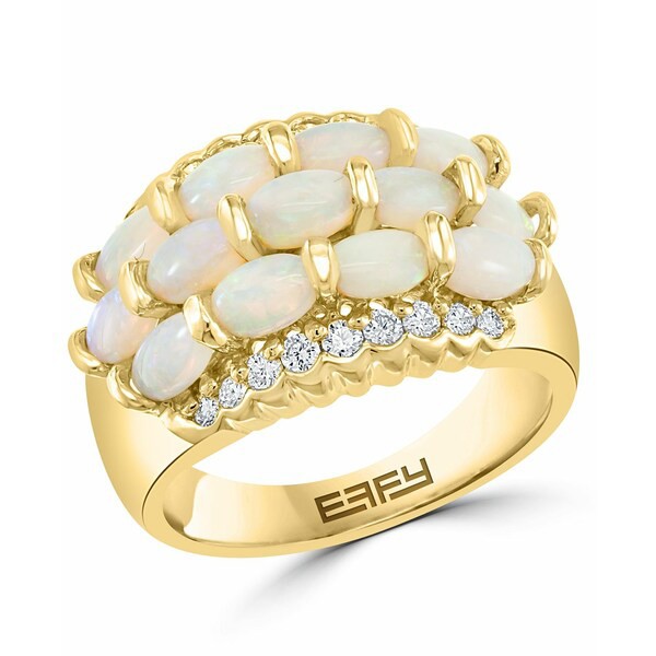 エフィー コレクション レディース リング アクセサリー EFFY® Opal (2-1/2 ct. t.w.) & Diamond (1/3 ct. t.w.) Statement Ring in