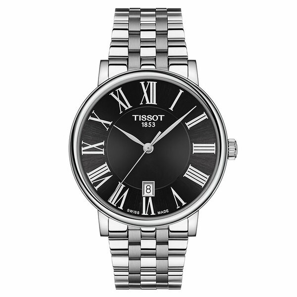 ティソット メンズ 腕時計 アクセサリー Men's Swiss Carson Premium Stainless Steel Bracelet Watch 40mm Silver