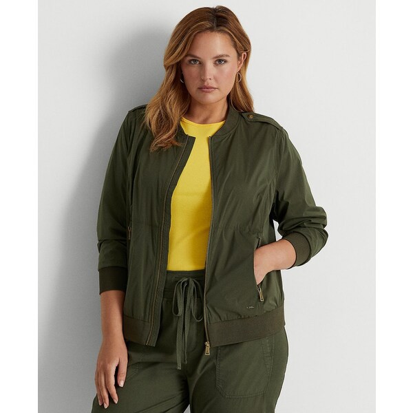 ラルフローレン レディース ジャケット＆ブルゾン アウター Plus-Size Bomber Jacket Dark Tropical Olive