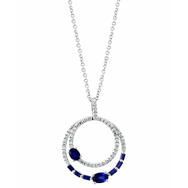 エフィー コレクション レディース ネックレス・チョーカー・ペンダントトップ アクセサリー EFFY® Sapphire (3/4 ct. t.w.) & Diamo