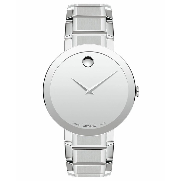 モバド メンズ 腕時計 アクセサリー Men's Swiss Sapphire Stainless Steel Bracelet Watch 39mm Silver