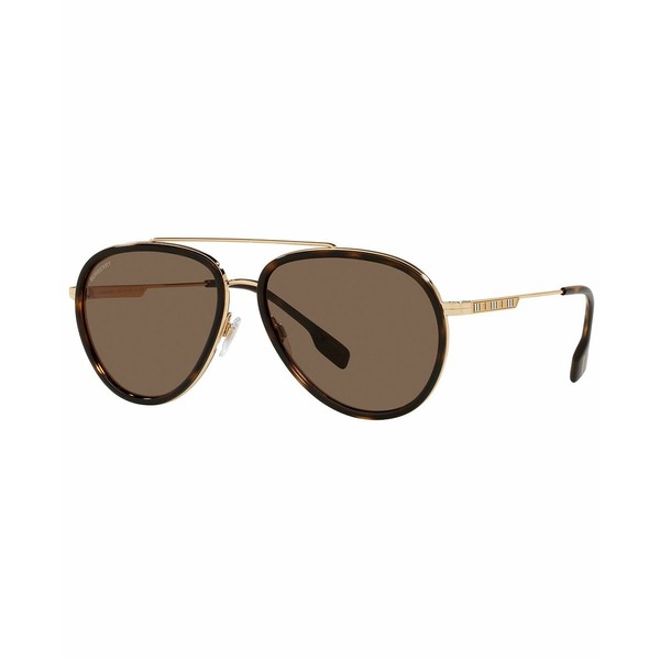 バーバリー メンズ サングラス・アイウェア アクセサリー Men's Oliver Sunglasses, BE3125 59 GOLD/DARK BROWN