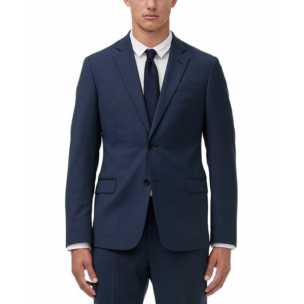 アルマーニ メンズ ジャケット＆ブルゾン アウター Armani Exchange Men's Slim-Fit Birdseye Suit Jacket Separate Navy