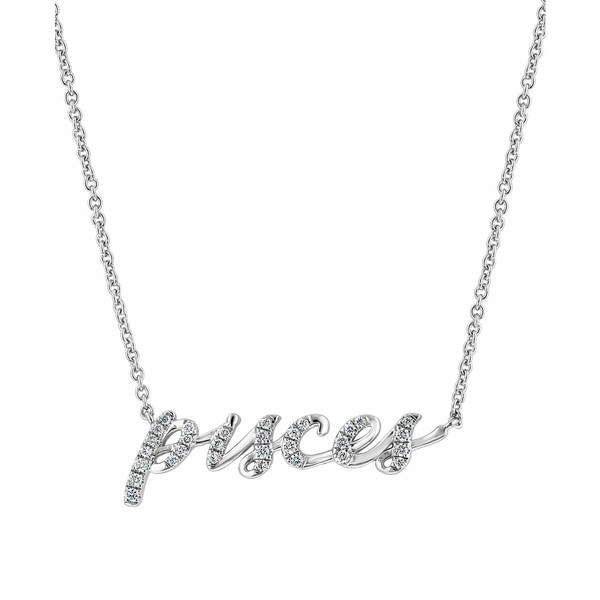 エフィー コレクション レディース ネックレス・チョーカー・ペンダントトップ アクセサリー EFFY® Diamond Zodiac Pisces 18" Penda