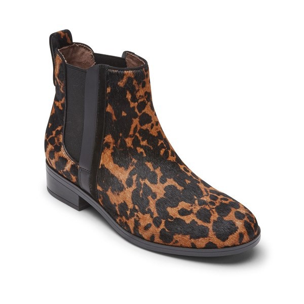 全ての ロックポート レディース ブーツ レインブーツ シューズ Women S Larkyn Chelsea Riding Boots Leopard Hair On 初回限定 Bayounyc Com