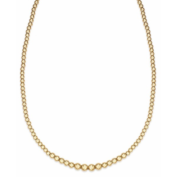 シグネチャー ゴールド レディース ネックレス・チョーカー・ペンダントトップ アクセサリー Graduated Bead Necklace in 14k Gold over