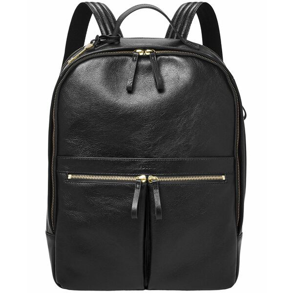 フォッシル レディース バックパック・リュックサック バッグ Women's Tess Leather Laptop Backpack Black