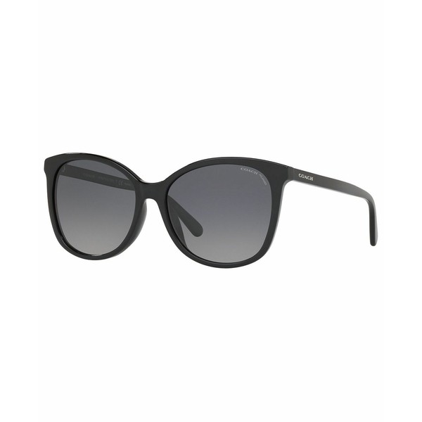 コーチ レディース サングラス＆アイウェア アクセサリー Women's Polarized Sunglasses, HC8271U BLACK/Dark Grey Gradient POLAR