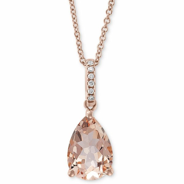 エフィー コレクション レディース ネックレス・チョーカー・ペンダントトップ アクセサリー EFFY® Morganite (1-1/2 ct. t.w.) & Di