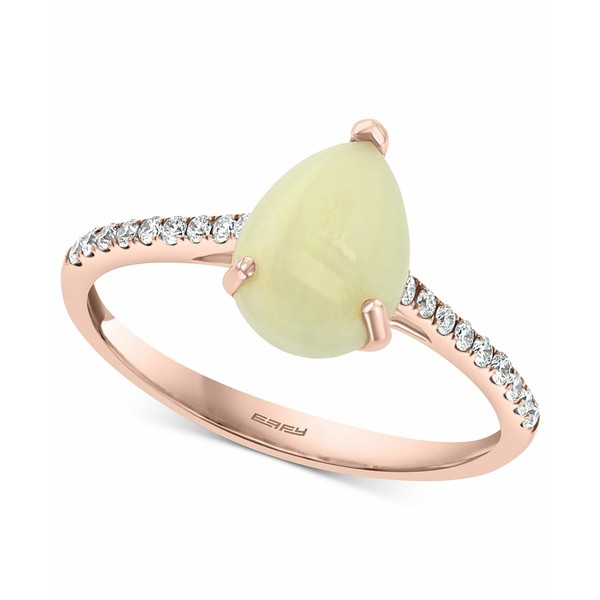 エフィー コレクション レディース リング アクセサリー EFFY® Opal (1-1/6 ct. t.w.) & Diamond (1/8 ct. t.w.) Ring in 14k Rose G