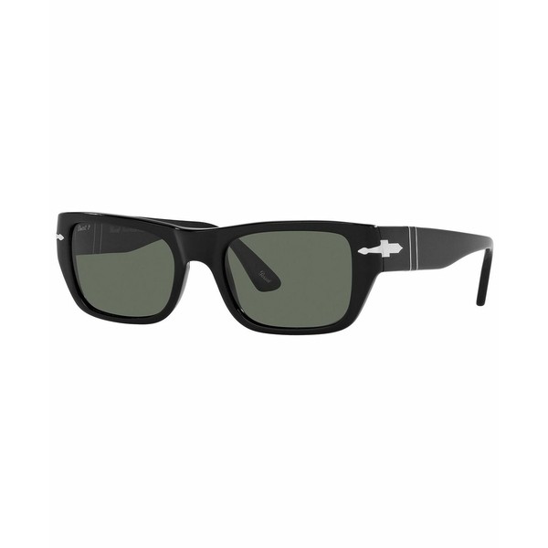 ペルソル レディース サングラス＆アイウェア アクセサリー Unisex Polarized Sunglasses, PO3268S 53 BLACK/POLAR GREEN