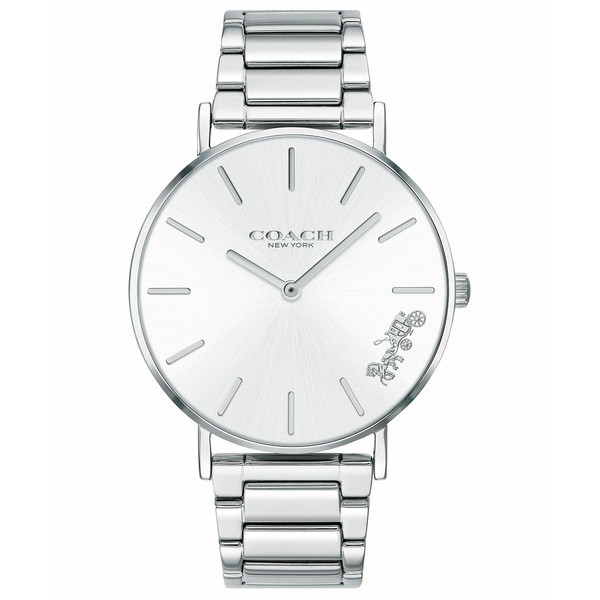 コーチ レディース 腕時計 アクセサリー Women's Perry Stainless Steel Bracelet Watch 36mm Silver