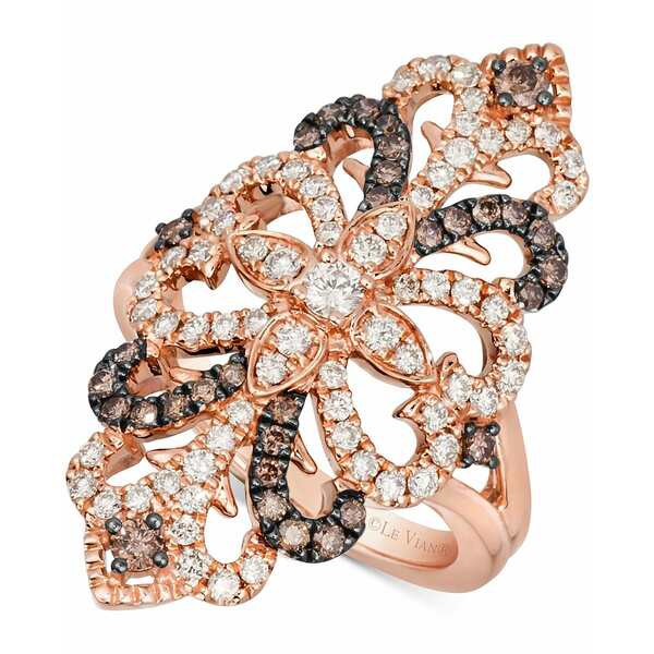 ルヴァン レディース リング アクセサリー Chocolate Diamond (3/4 ct. t.w.) & Nude Diamond (3/8 ct. t.w.) Filigree Statement Ring i