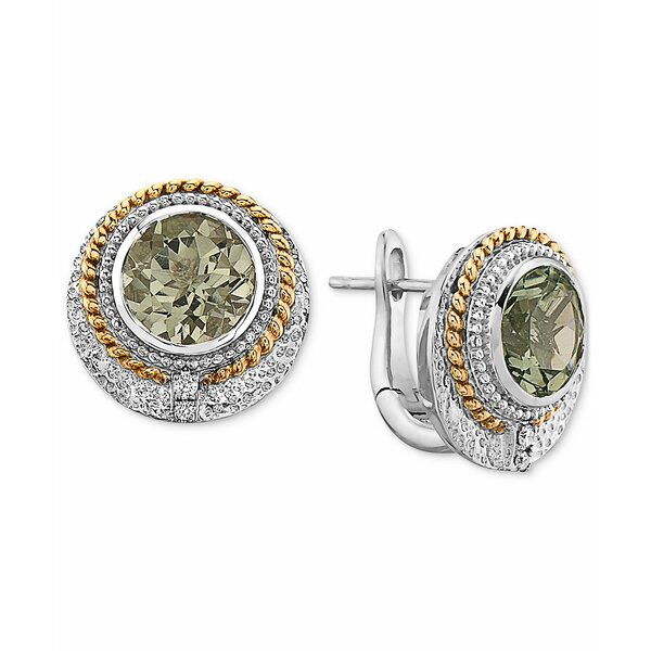 エフィー コレクション レディース ピアス＆イヤリング アクセサリー EFFY® Green Quartz (3-5/8 ct. t.w.) & Diamond Accent Earrin