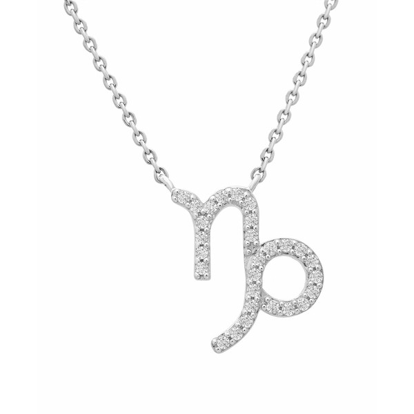 ラップド レディース ネックレス・チョーカー・ペンダントトップ アクセサリー Diamond Zodiac Pendant Necklace (1/10 ct. t.w.) in 14