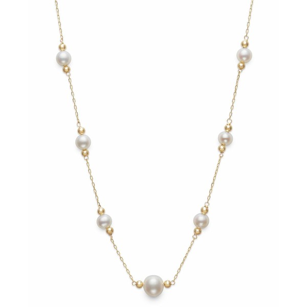 ベル ドゥ メール レディース ネックレス・チョーカー・ペンダントトップ アクセサリー Cultured Freshwater Pearl (5 & 8mm) 18" Collar