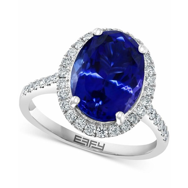 エフィー コレクション レディース リング アクセサリー EFFY® Tanzanite (4-3/4 ct. t.w.) & Diamond (1/2 ct. t.w.) Oval Halo Rin