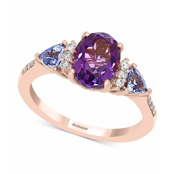 エフィー コレクション レディース リング アクセサリー EFFY® Amethyst (1-5/8 ct. t.w.), Tanzanite (3/4 ct. t.w.) & Diamond (1/