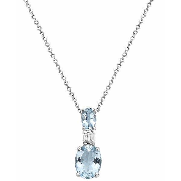 エフィー コレクション レディース ネックレス・チョーカー・ペンダントトップ アクセサリー EFFY® Aquamarine (2-1/10 ct. t.w.) &