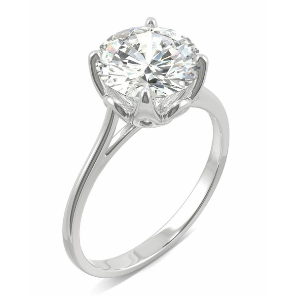 チャールズ アンド コルバード レディース リング アクセサリー Moissanite Round Solitaire Ring (2-3/4 ct. tw. Diamond Equivalent) i