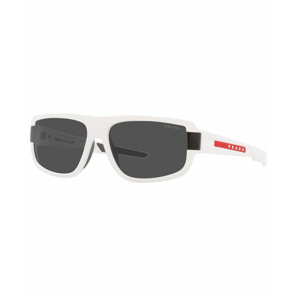 プラダ メンズ サングラス・アイウェア アクセサリー Men's Sunglasses, PS 03WS 66 White Rubber